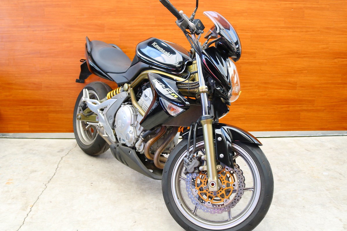 熊本中古車バイク情報 カワサキ Er 6n 600 黒 熊本のバイクショップ アール バイクの新車 中古車販売や買取 レンタルバイクのことならおまかせください