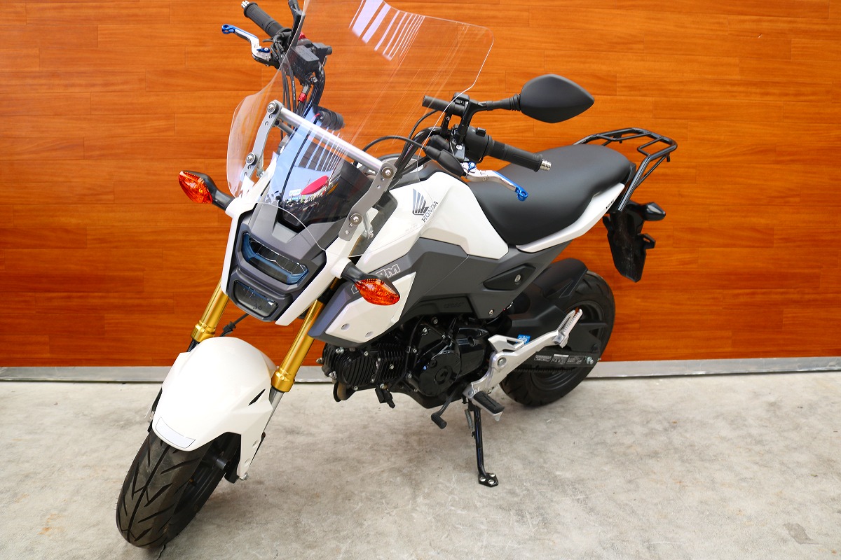 熊本中古車バイク情報 ホンダ グロム Grom 125 白 熊本のバイクショップ アール バイクの新車 中古車 販売や買取 レンタルバイクのことならおまかせください