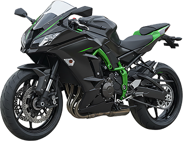 黒いバイクの画像