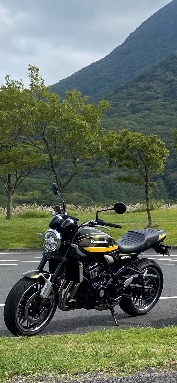 久住で撮影されたZ900RSの画像