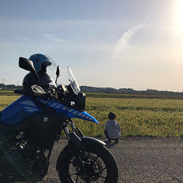 御船町で撮影されたVストローム250の画像