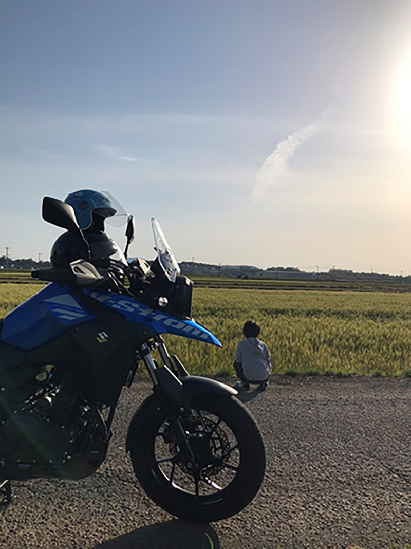 御船町で撮影されたVストローム250の画像