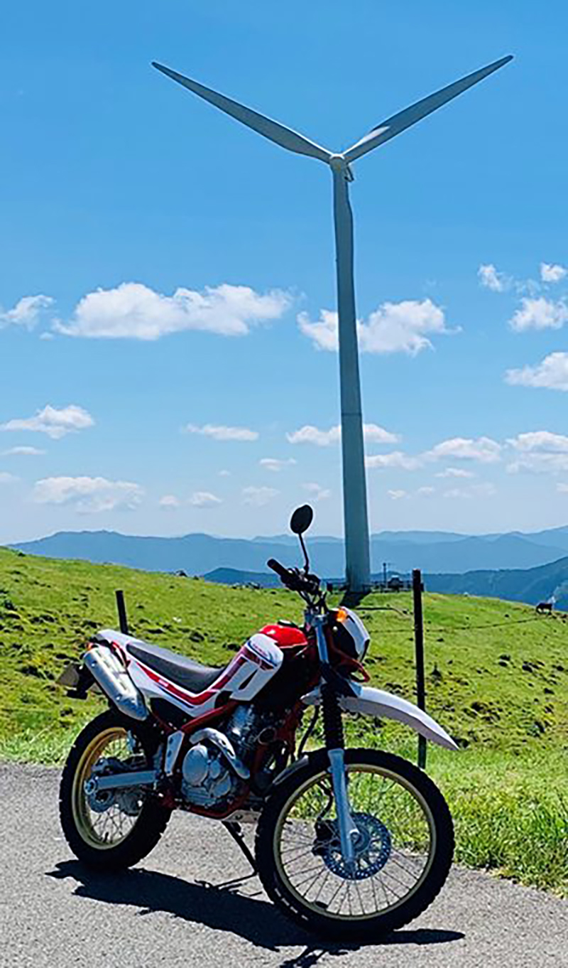 四国カルストで撮影されたセロ-250の画像