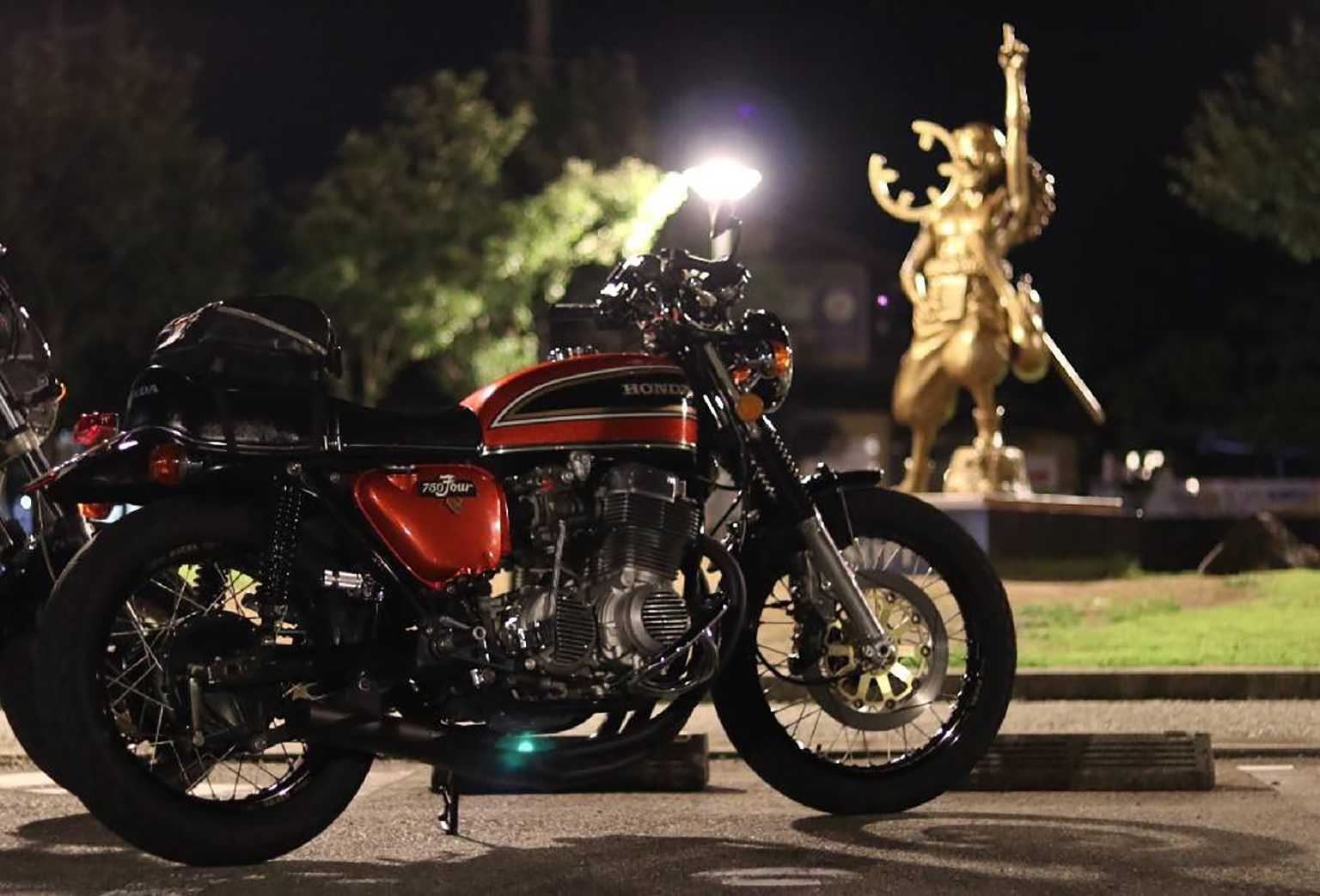 最優秀賞：阿蘇市阿蘇駅で撮影されたCB750fourの画像