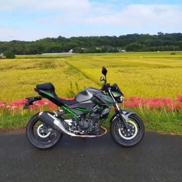 益城町彼岸花ロードで撮影されたZ250の画像