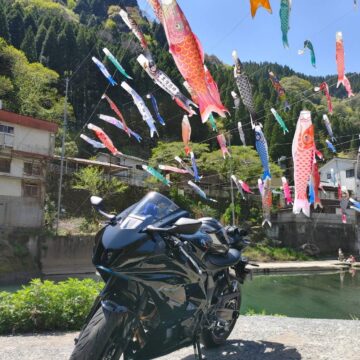 杖立温泉で撮影されたYZF-R7の画像