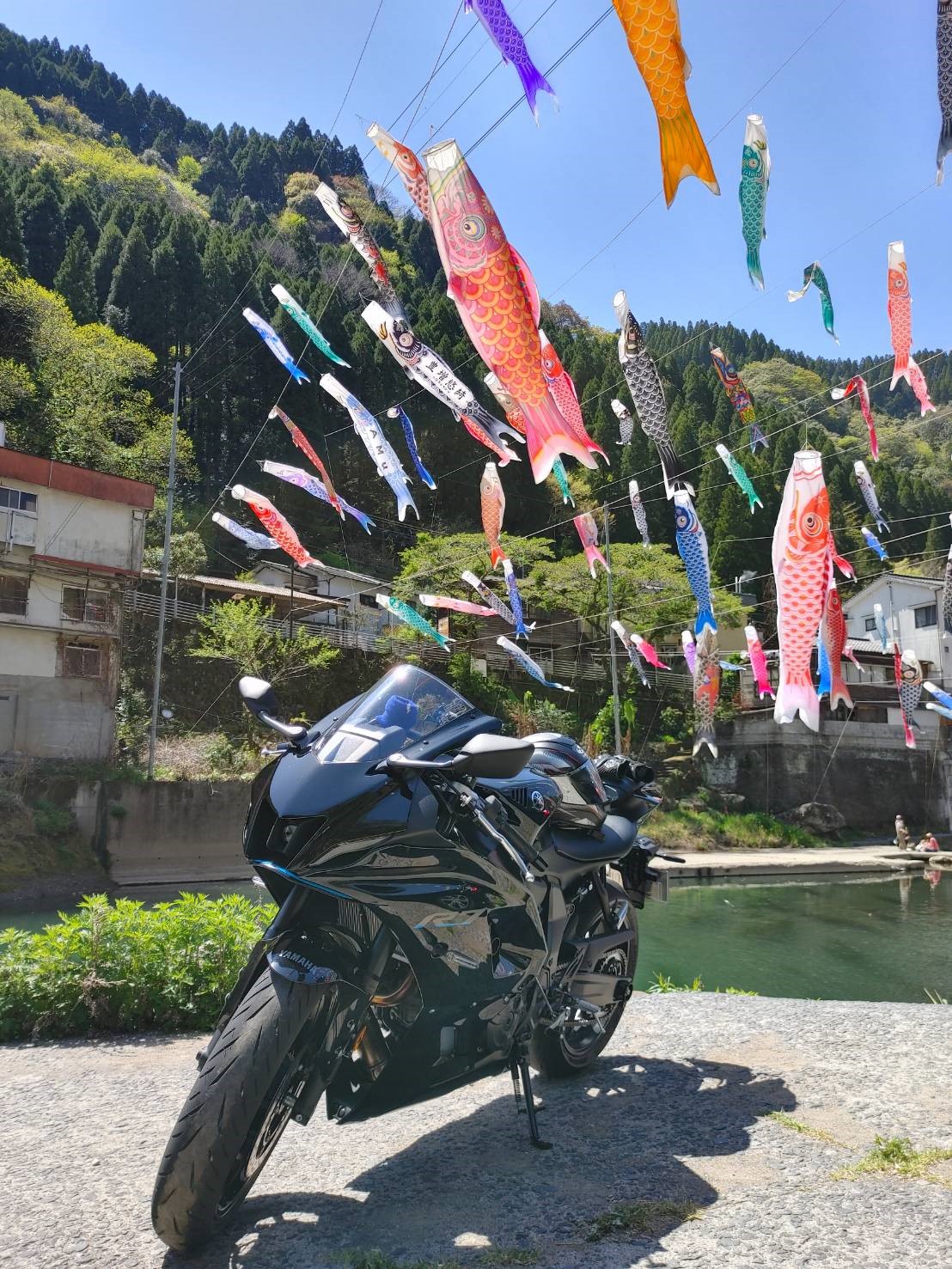杖立温泉で撮影されたYZF-R7の画像