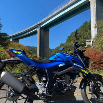 人吉ループ橋で撮影されたGSX-S125の画像