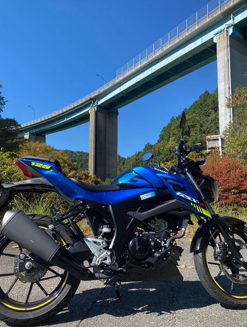 人吉ループ橋で撮影されたGSX-S125の画像