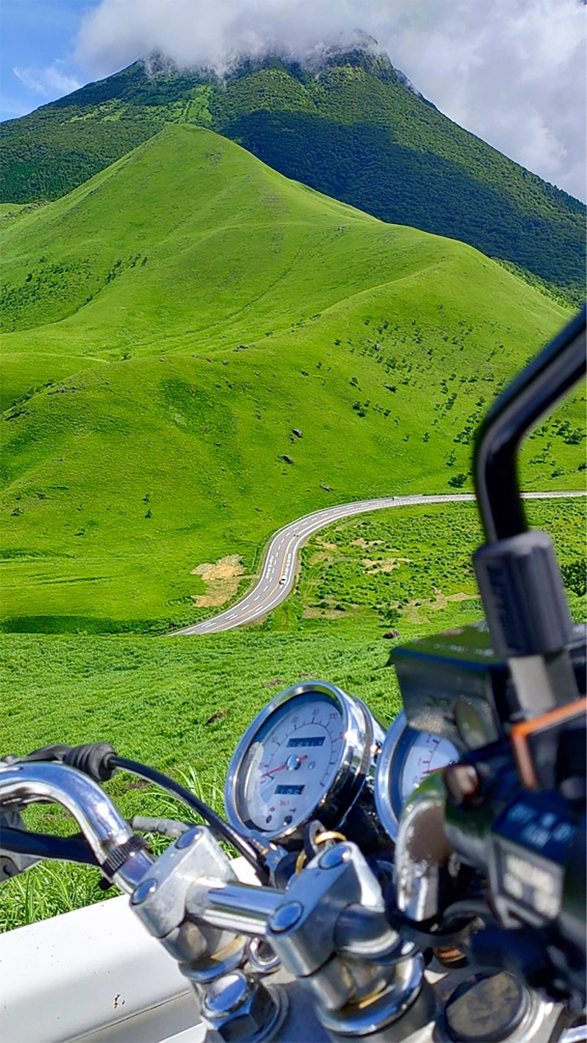 湯布院町で撮影されたSR400の画像