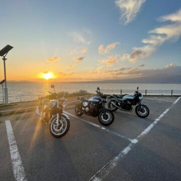 島原で撮影されたcb1100、xjr1300、z900rsの画像