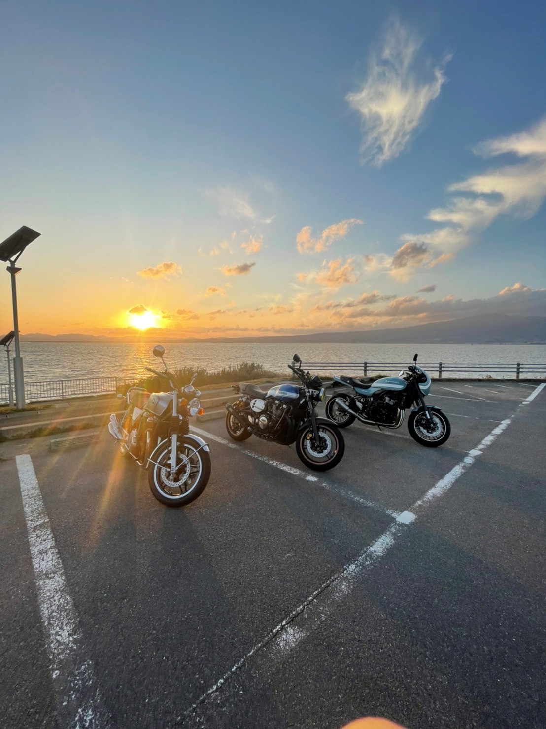 島原で撮影されたcb1100、xjr1300、z900rsの画像
