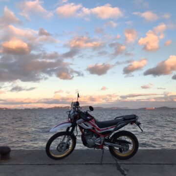 福山市鞆の浦で撮影されたセロー250の画像