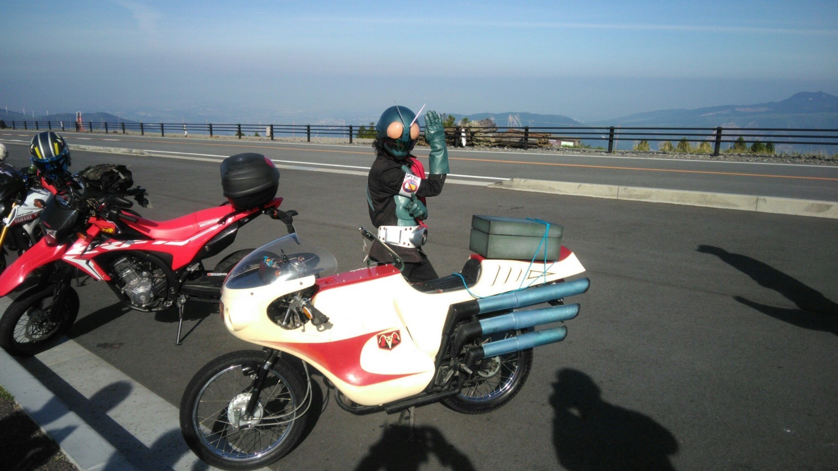 草千里で撮影されたサイクロン号の画像