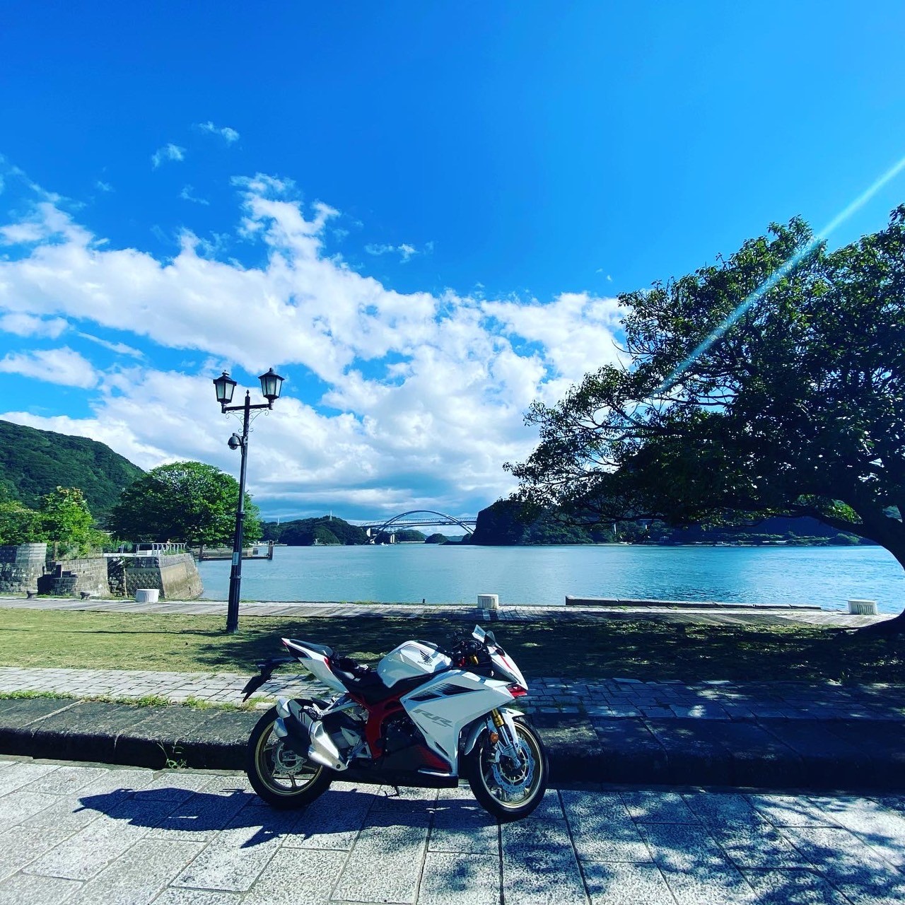 三角港で撮影されたCBR250RRの画像