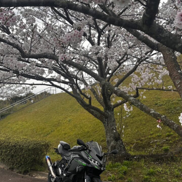 天草空港で撮影されたZX4 R SEの画像