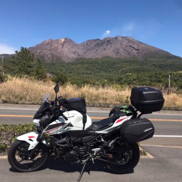桜島で撮影されたZ400の画像
