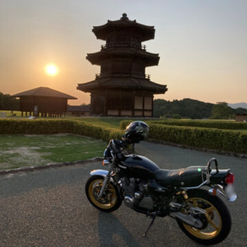 鞠智城で撮影されたゼファー400の画像