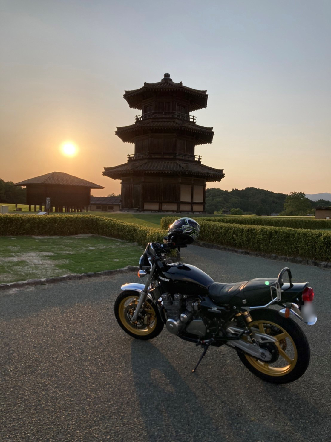 鞠智城で撮影されたゼファー400の画像