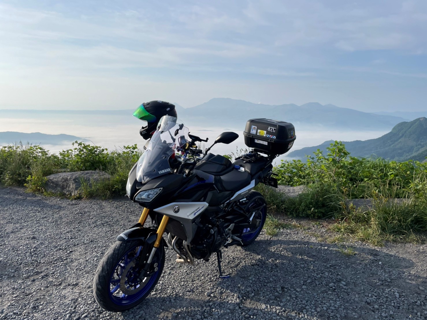 阿蘇で撮影されたトレーサー900GTの画像