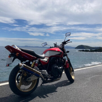 佐賀関で撮影されたCB400SFの画像