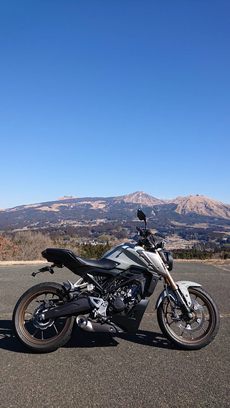 阿蘇で撮影されたCB125Rの画像