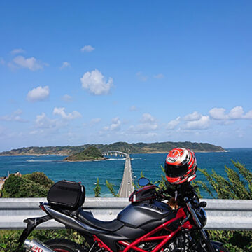 角島で撮影されたSV650ABSの画像