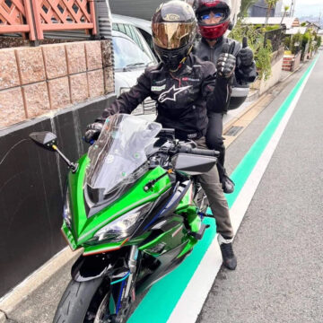 熊本市の自宅で撮影されたNinja 1000の画像