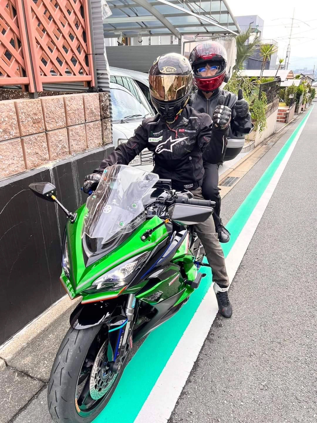 熊本市の自宅で撮影されたNinja 1000の画像
