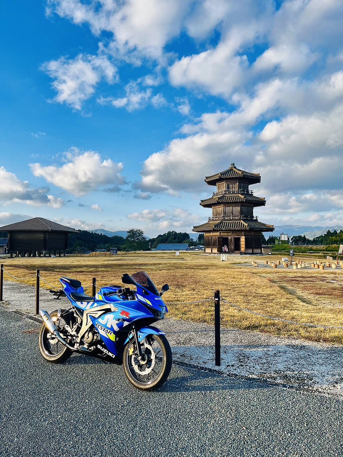 山鹿市 歴史公園鞠智城で撮影されたGSX-R125の画像