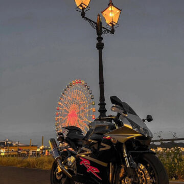 関門トンネル付近で撮影されたCBR954RRの画像