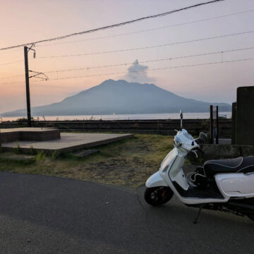 鹿児島市で撮影されたKYMCOAROMA150の画像