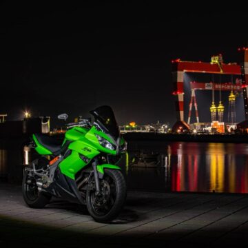 長洲港で撮影されたNinja400Rの画像