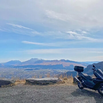 阿蘇スカイライン展望所で撮影されたPCX125の画像