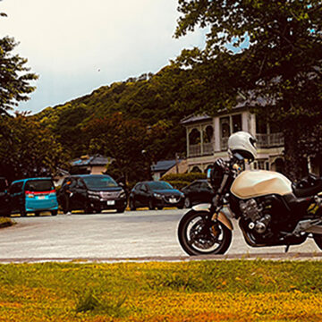 三角西港で撮影されたCB400SFの画像