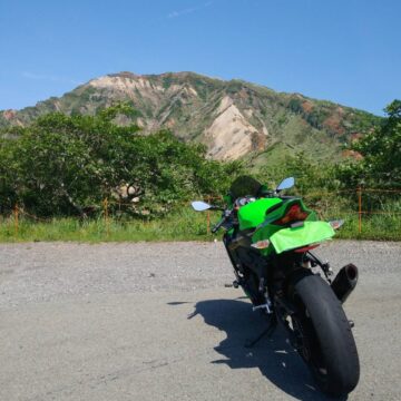烏帽子岳で撮影されたNinja ZX-25Rの画像