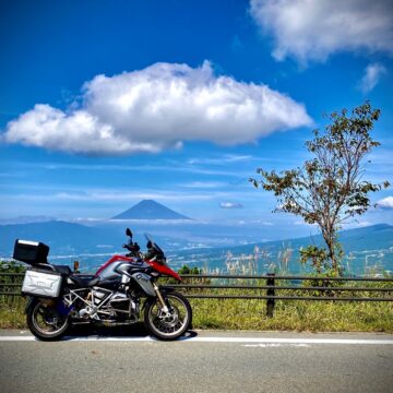 伊豆スカイラインで撮影されたR1200GSの画像