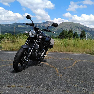 南阿蘇村　木の香湯温泉で撮影されたXSR155の画像