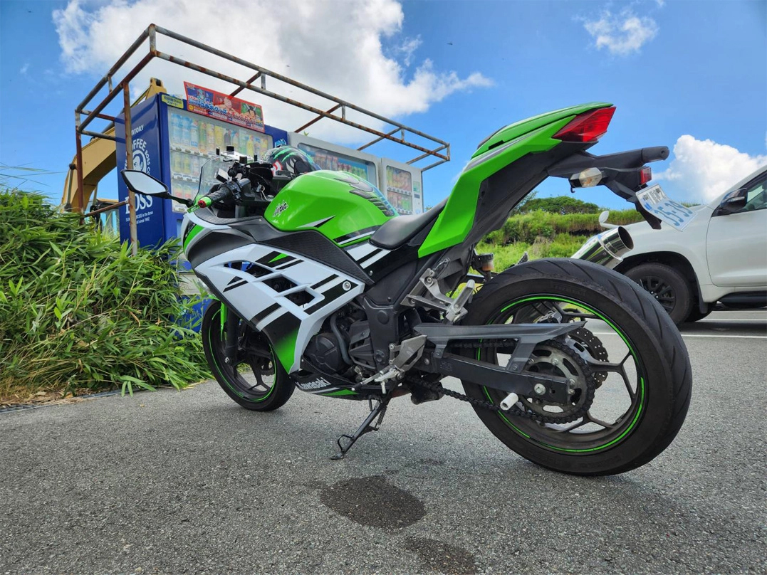 ミルクロードすすきの迷路で撮影されたNinja250の画像