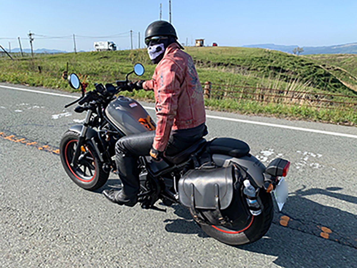 阿蘇で撮影されたレブル250の画像