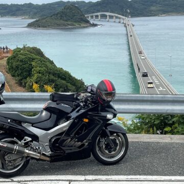 山口県の角島で撮影されたZX11の画像