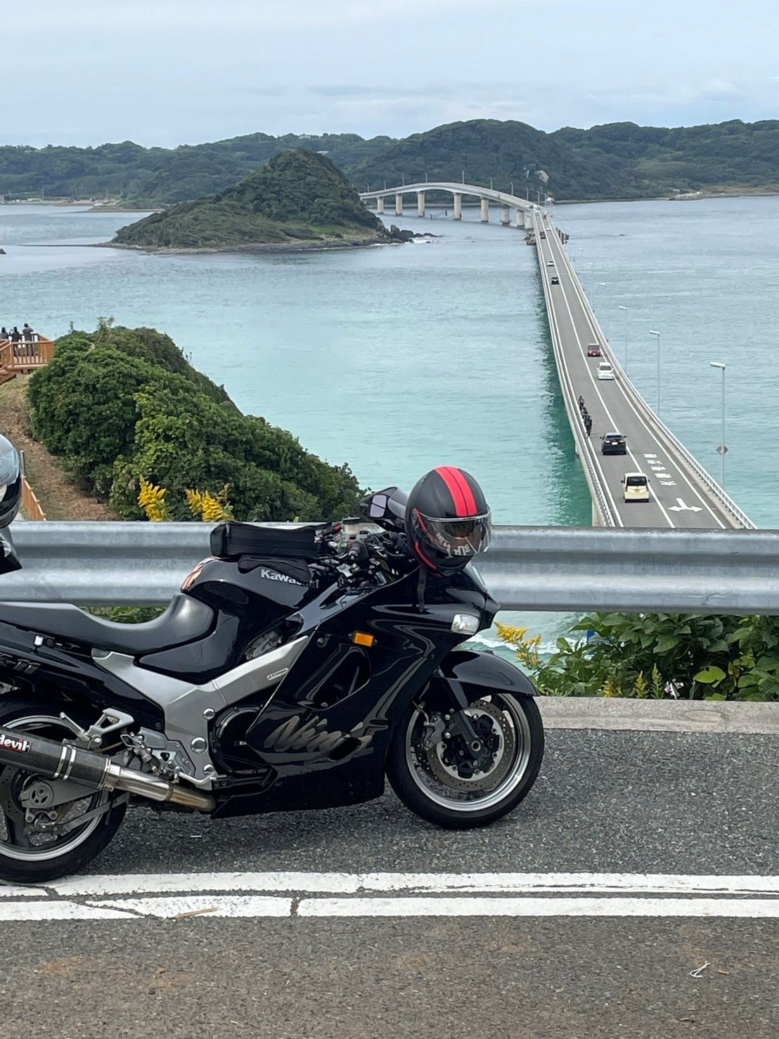 山口県の角島で撮影されたZX11の画像