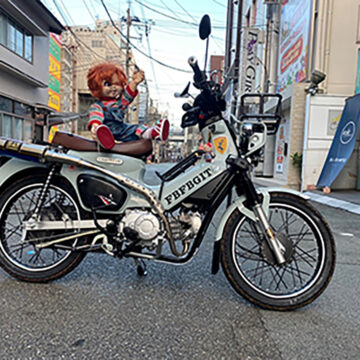 中央街で撮影されたクロスカブの画像