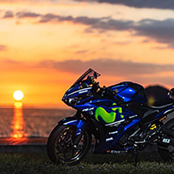 宮津海遊公園で撮影されたYZF R3の画像