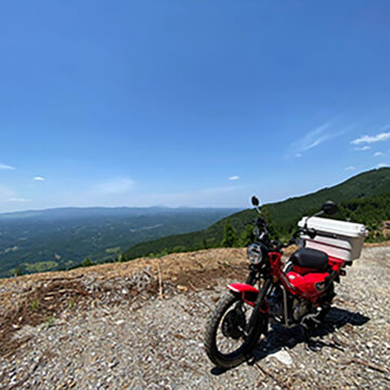 山都町で撮影されたハンターカブの画像