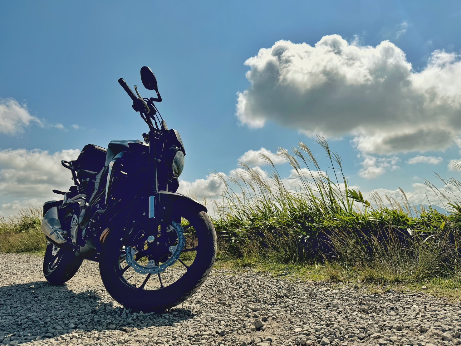 最優秀賞：阿蘇大観峰で撮影されたCB250Rの画像
