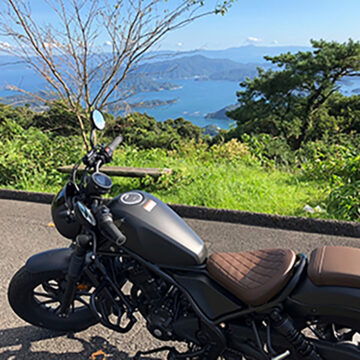 倉丘山頂で撮影されたレブル250の画像